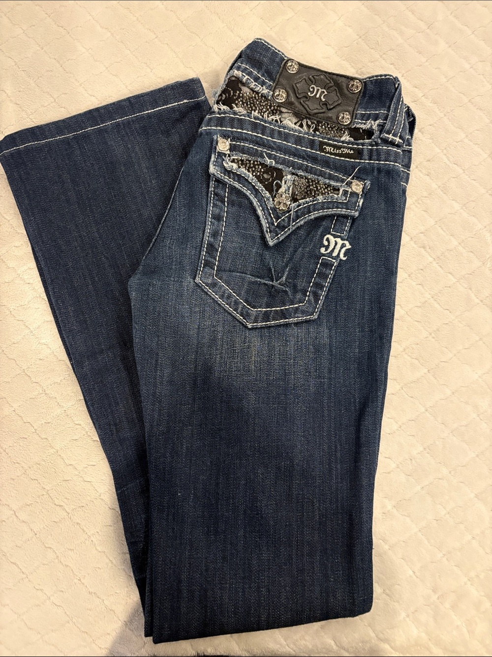Miss Me Women's Dark Blue Bootcut Jeans